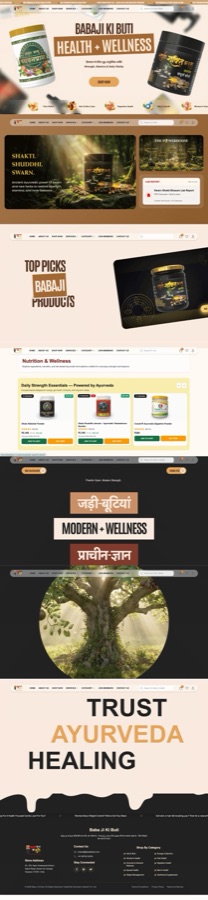 Baba Ji Ki Buti website built by Govindani Infotech