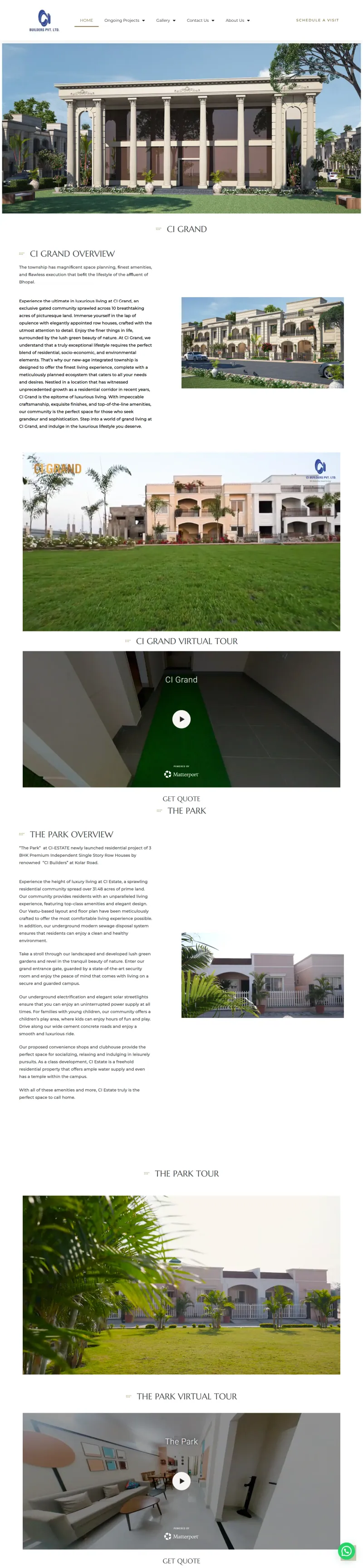 CI BUILDERS — website by Govindani Infotech