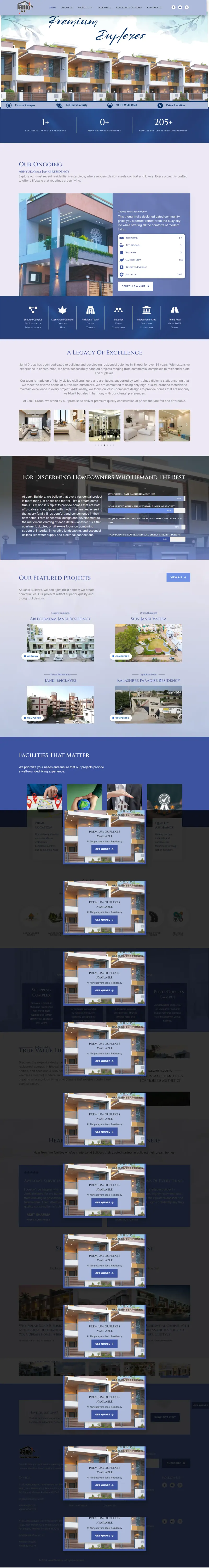 JANKI BUILDERS website by Govindani Infotech